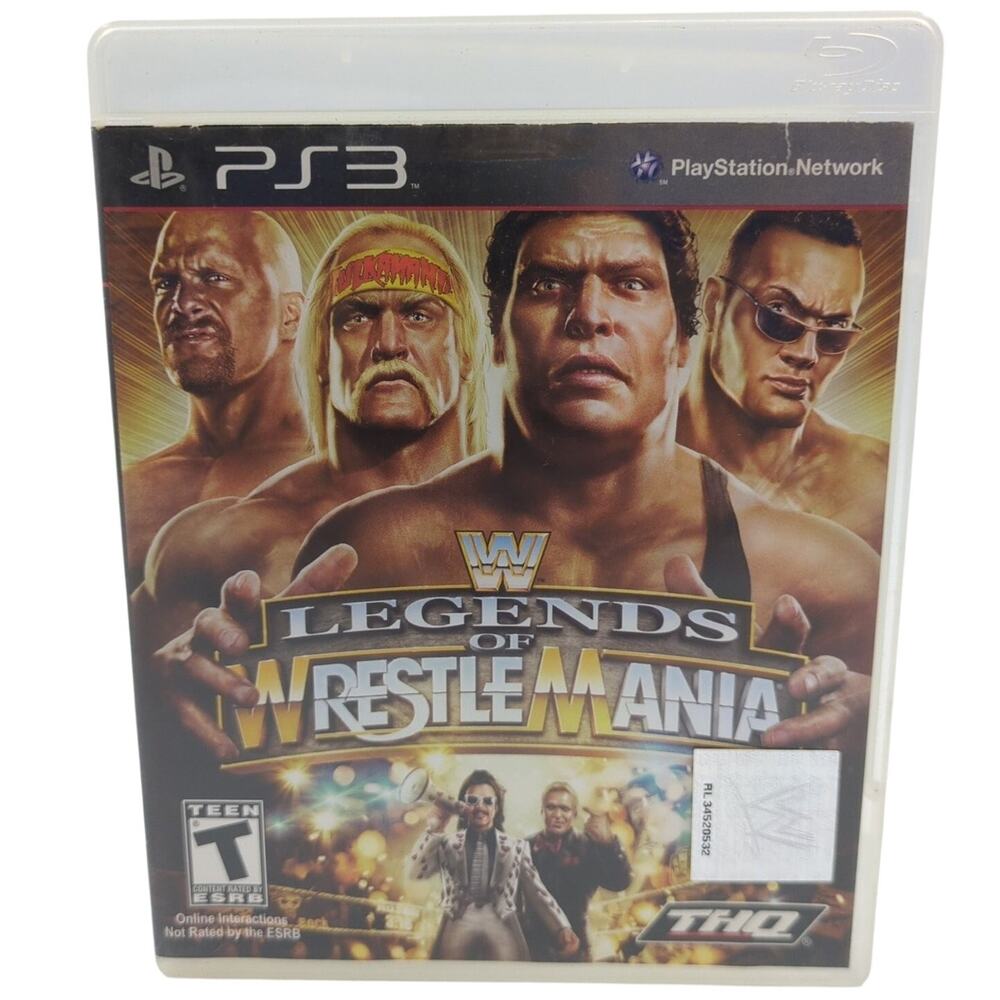WWE Legends of Wrestlemania PS3 PlayStation 3 Video Game Wrestling THQ Tested